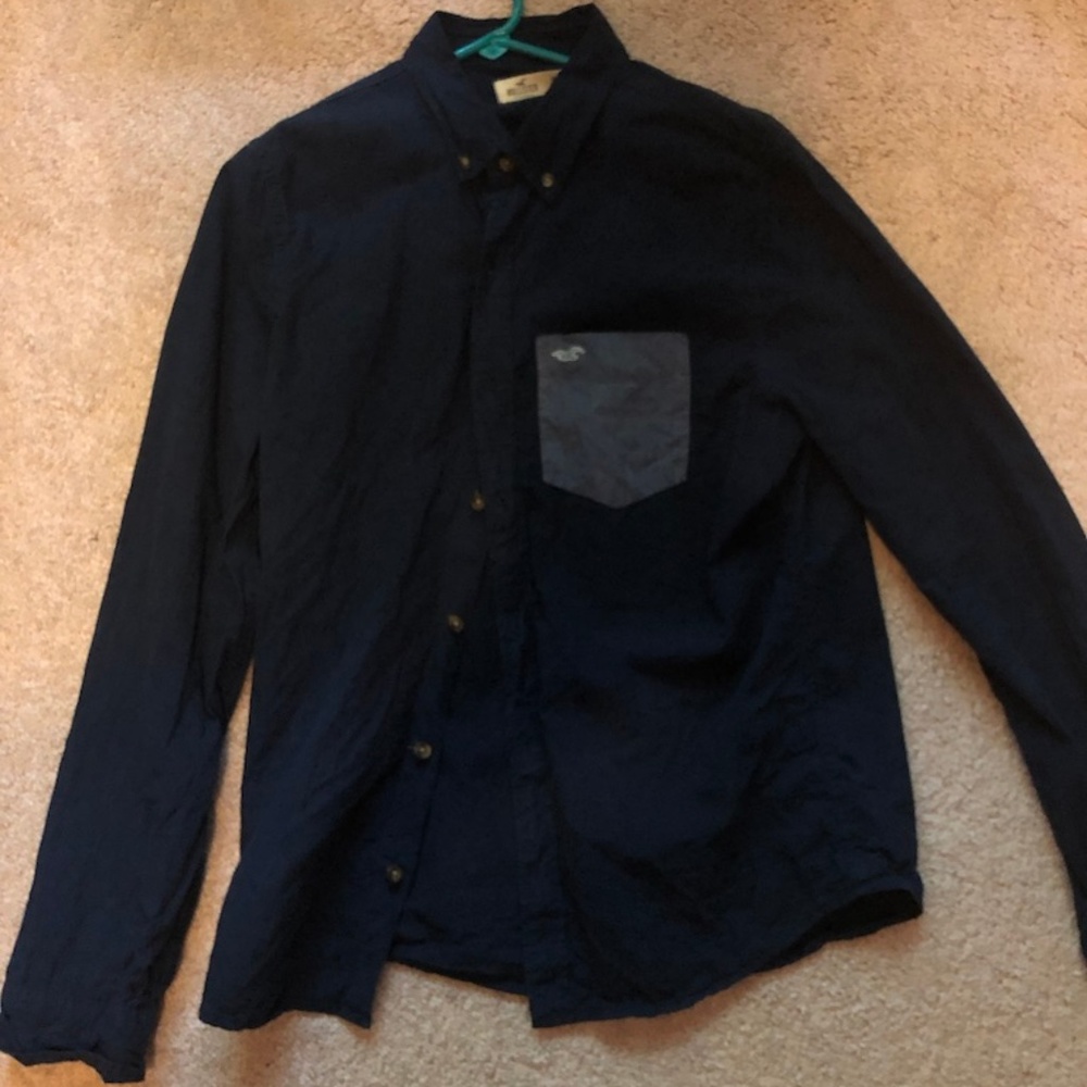 Blue Hollister Button Down